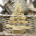 Most Wonderful Time Of The Year - Wooden Tree
