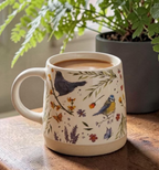 Jan Pashley Wings & Wildflowers Tapered Stoneware Mug