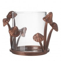 Metal Toadstool Candle Holder