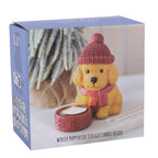 Winter Puppy Tea Light Holder