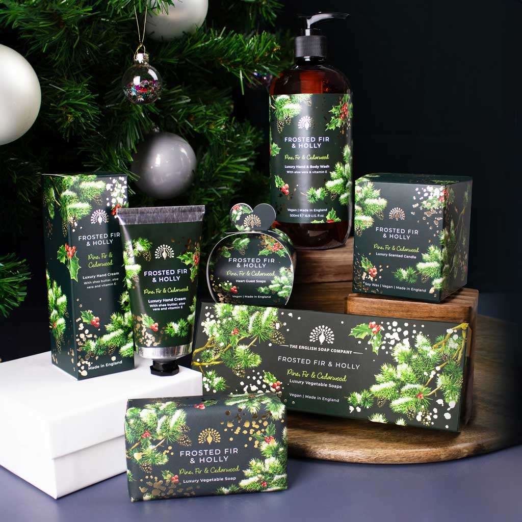 The English Soap Company - Christmas Tidings Frosted Fir and Holly Hand Cream