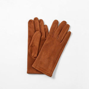 Gloves - Tan - With Stitch Detailing