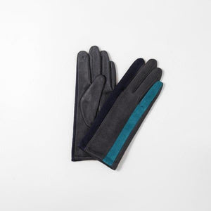 Eco Style - Gloves - Navy, Teal & Grey