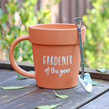 Load image into Gallery viewer, Gardener Of The Year Mug &amp; Shovel Spoon
