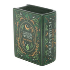 Green Witch Ceramic Book Shaped Vase