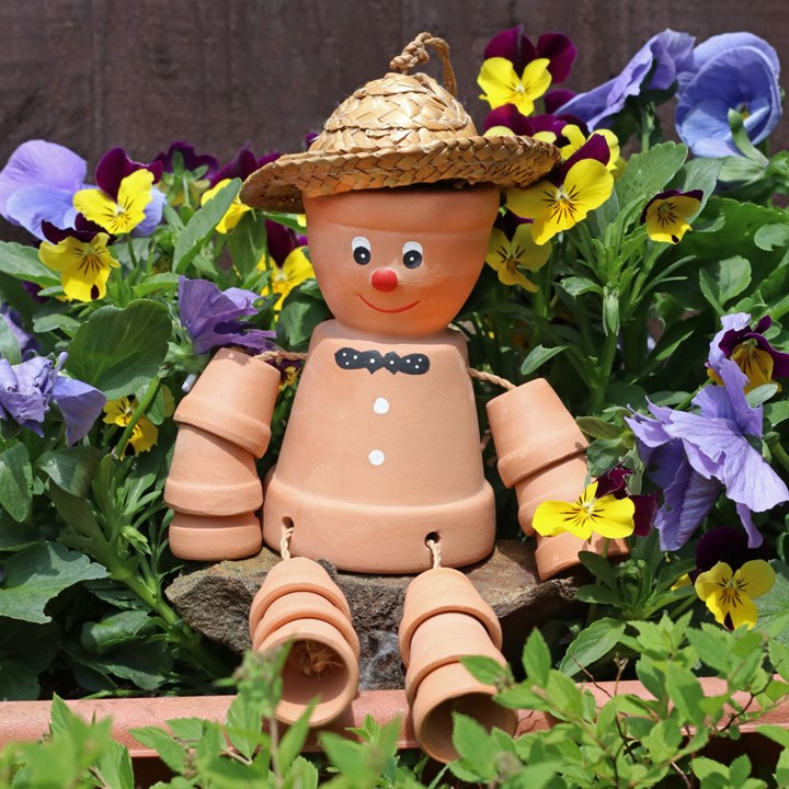 Terracotta Plant Man - Percy