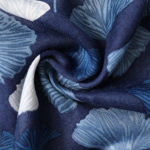 Ginkgo Scarf - Blue