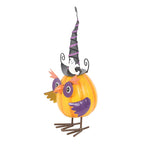 Halloween Orange Pumpkin Witchy Ghost Owl