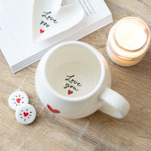 Load image into Gallery viewer, Valentines Love Heart Hidden Message Mug
