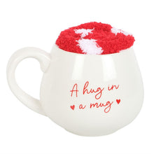 Load image into Gallery viewer, Valentines Hug In A Mug Sock Gift Set
