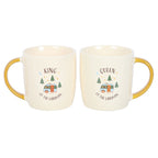 Camping King & Queen Couples Mugs Gift Set