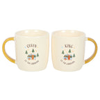 Camping King & Queen Couples Mugs Gift Set