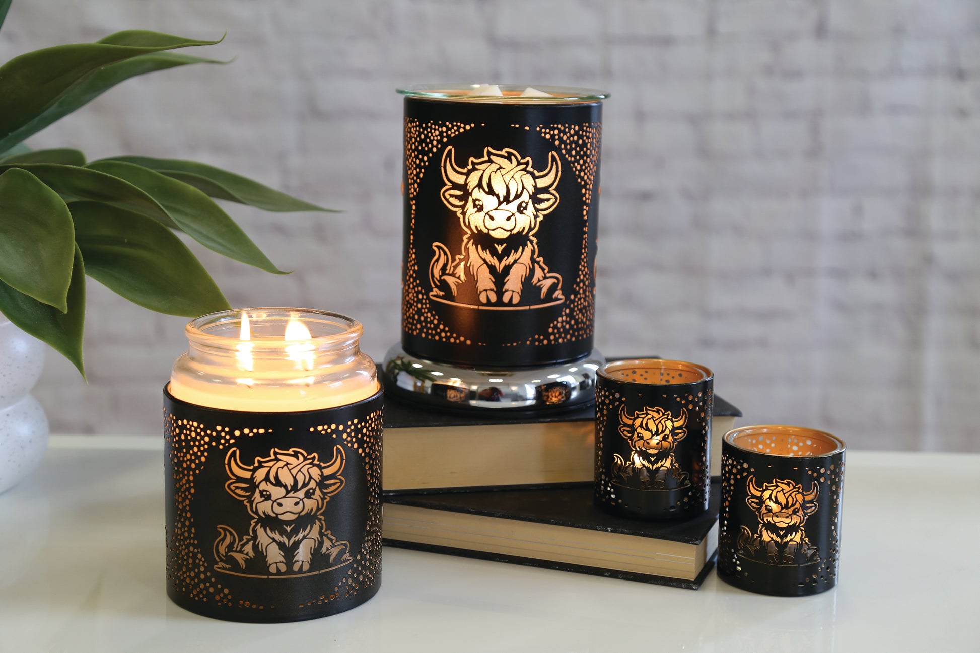Wax Warmer / Burner - Black Highland Cow