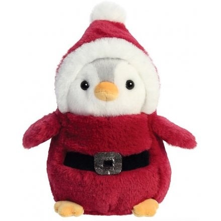 Santa Penguin Soft Toy .