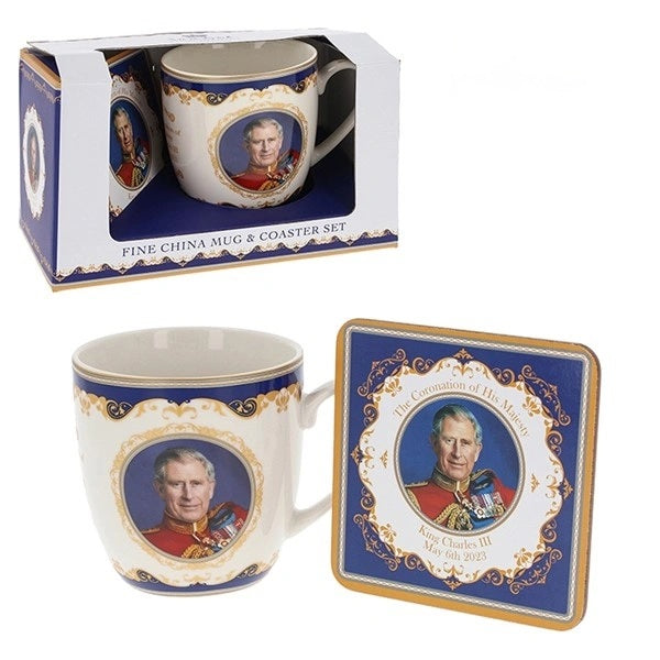 King Charles III Coronation Mug & Coaster