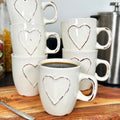 Shabby Chic Cream Heart Mug
