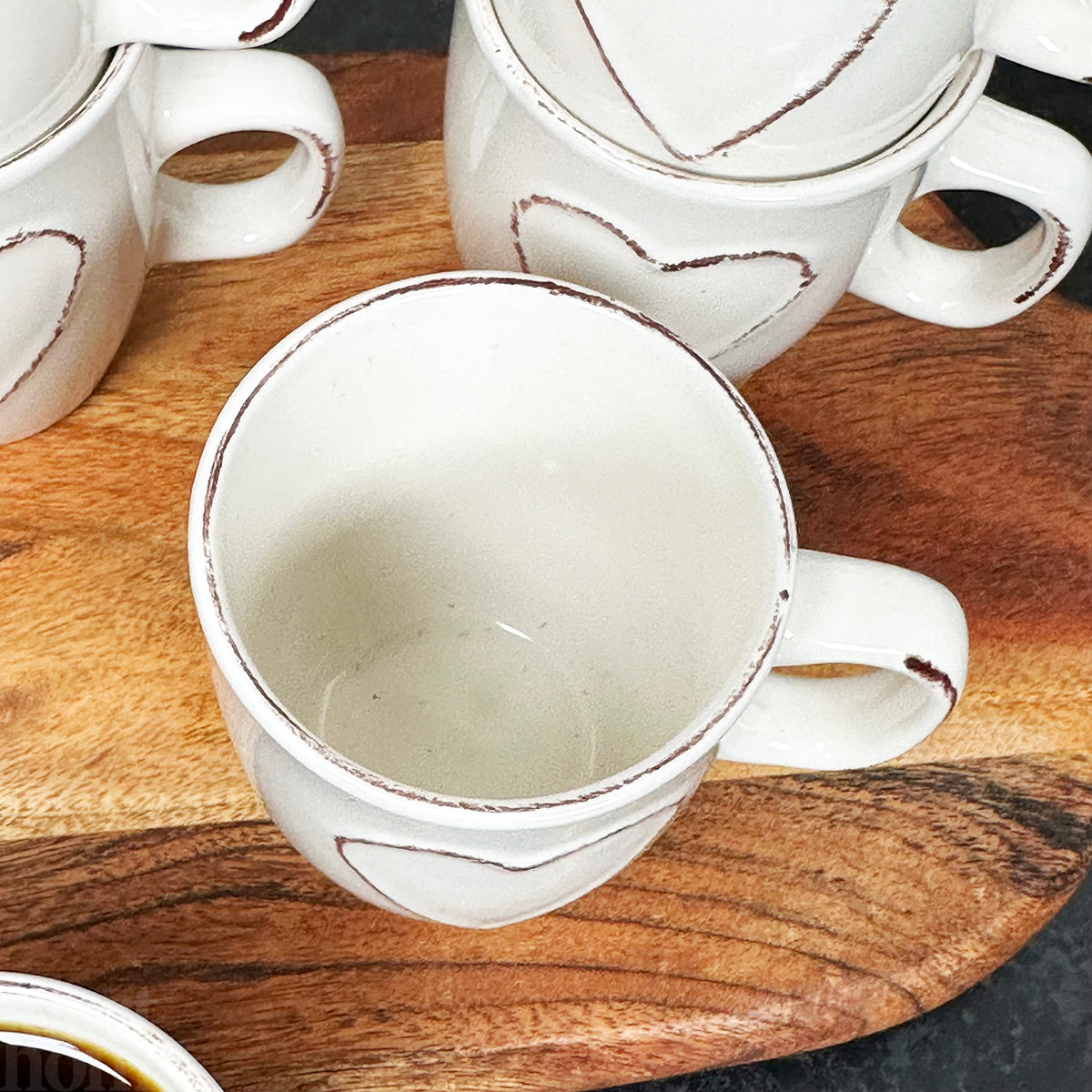 Shabby Chic Cream Heart Mug