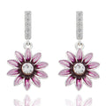 Daisy Chain Colour Earrings Purple