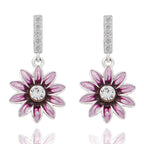 Daisy Chain Colour Earrings Purple