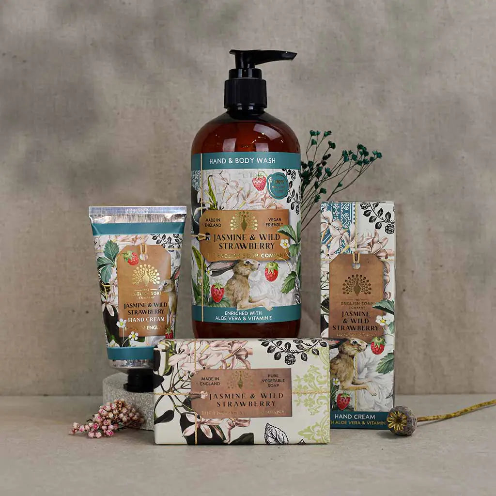 The English Soap Company - Jasmine and Wild Strawberry Hand and Body Wash