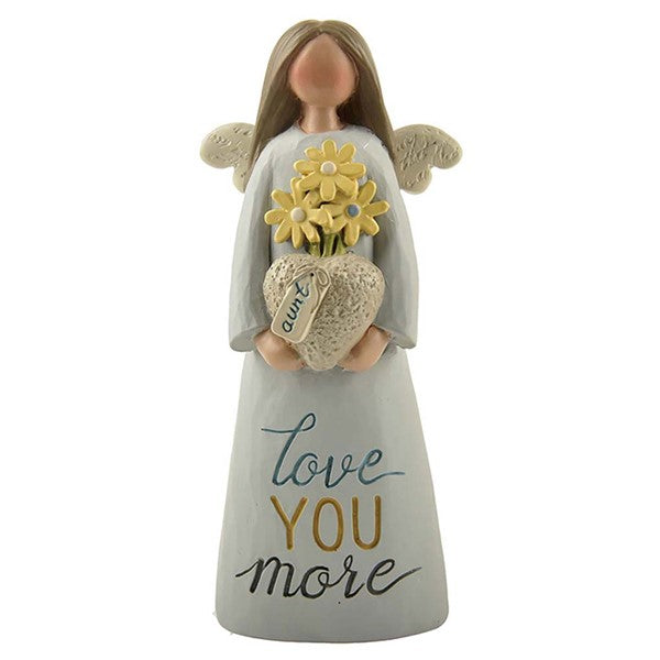 Feather & Grace Aunt Love You More Angel Figurine