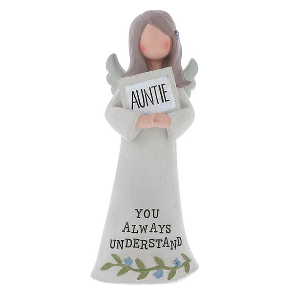 Feather & Grace Angel With Frame Auntie