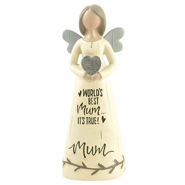 Feather & Grace World's Best Mum It's True Angel Figurine