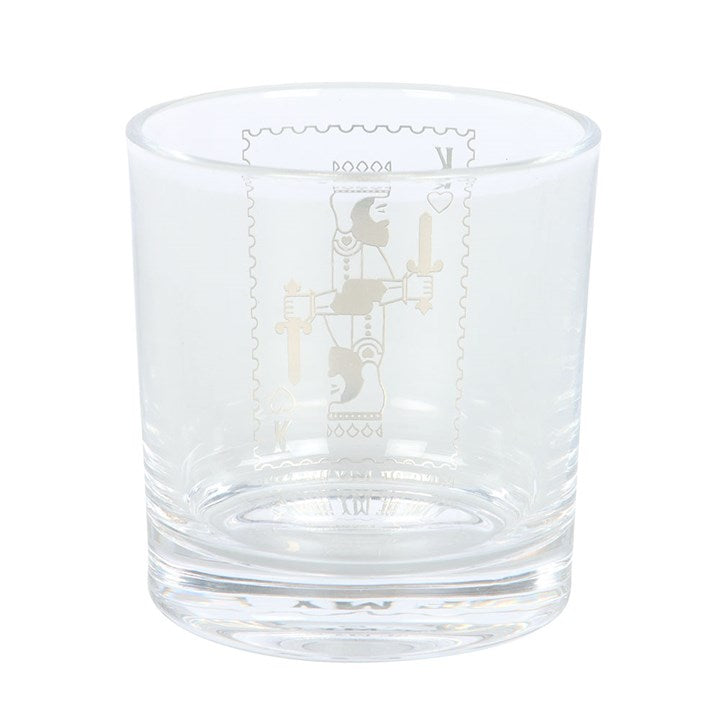 King Of My Heart Whiskey Drinking Glass
