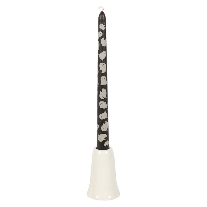 Sweet Ghost Candle Holder With Taper Candle