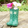 Green Welly Boot Planter