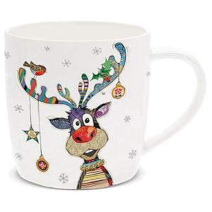 Christmas Bug Art Mug - Rudolph The Reindeer