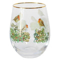 Christmas Robins Tumbler / Stemless Glass