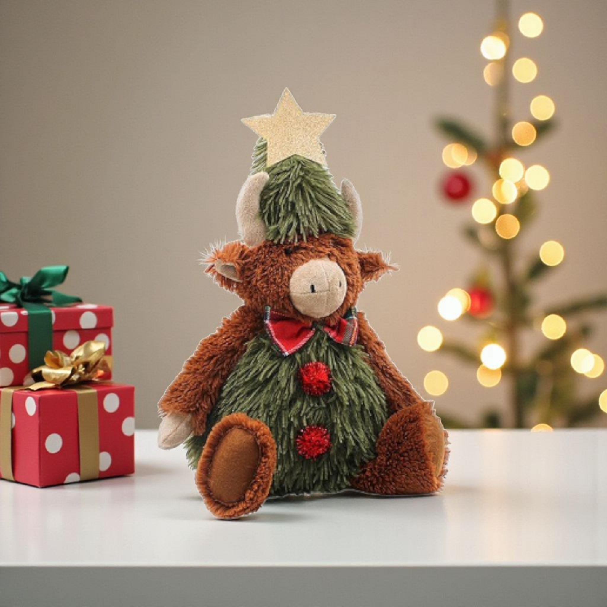 Super Soft Christmas Tree Highland Cow
