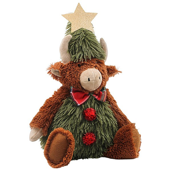 Super Soft Christmas Tree Highland Cow PRE-ORDER