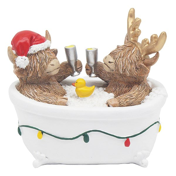 Christmas Highland Cow - Bath *** PRE-ORDER ***
