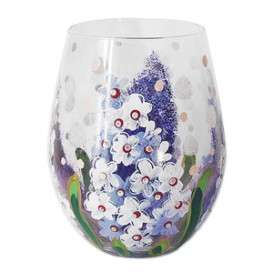 Delphinium Tumbler / Stemless Glass