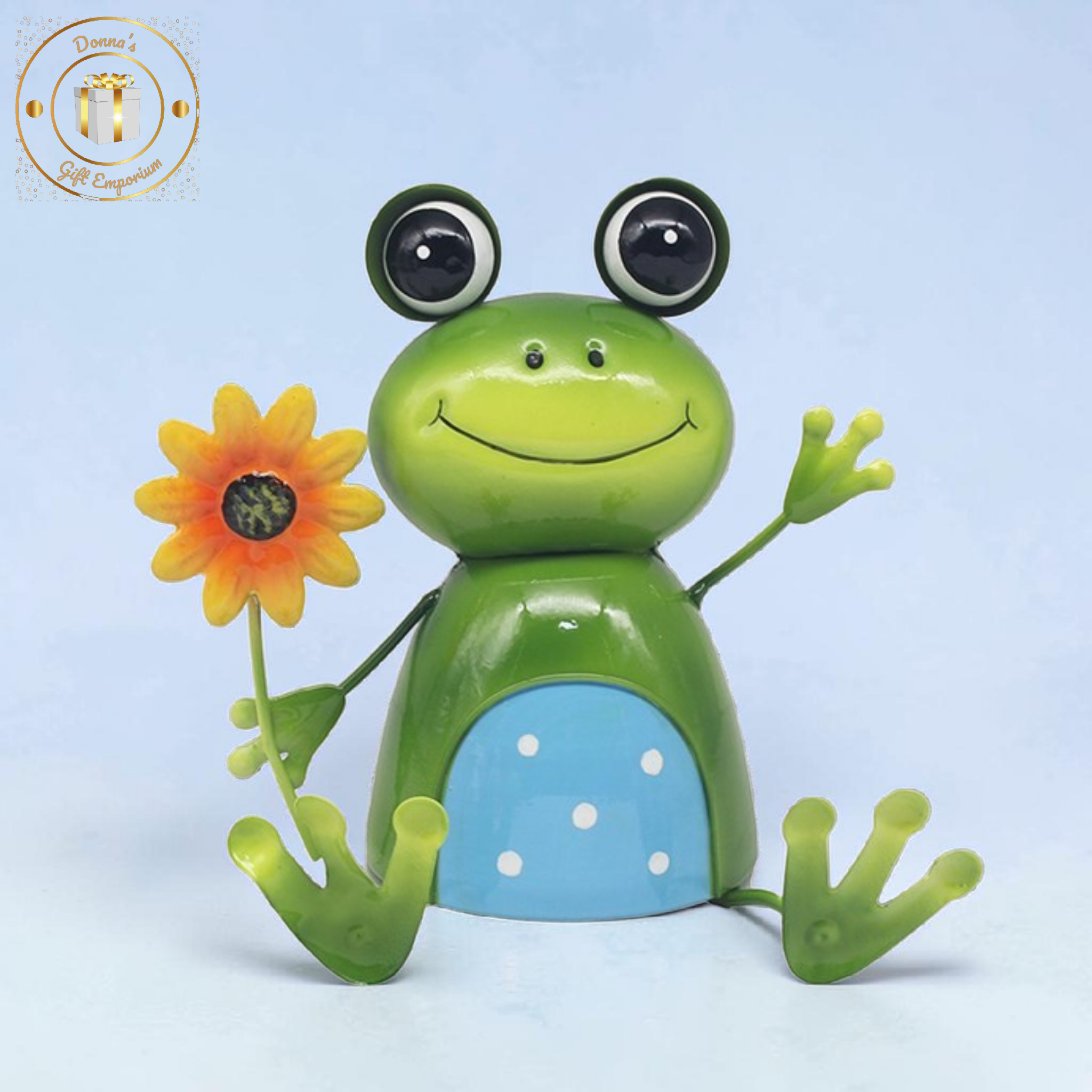 Bright Eyes Frog With Flower
