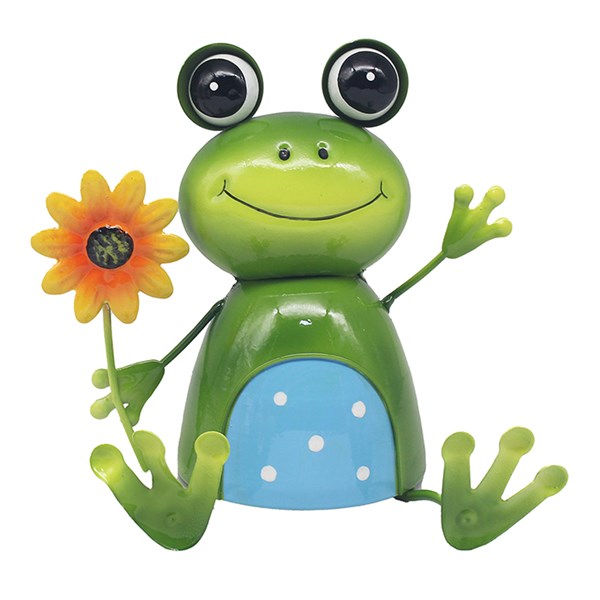Bright Eyes Frog With Flower