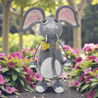 Garden Gnome - Bright Eyes Elephant - Large