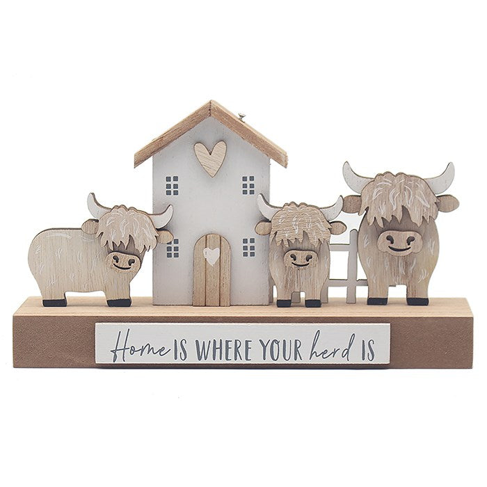 Highland Cow - Home Is Where - Large