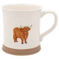 Country Life Embossed Highland Cow Mug