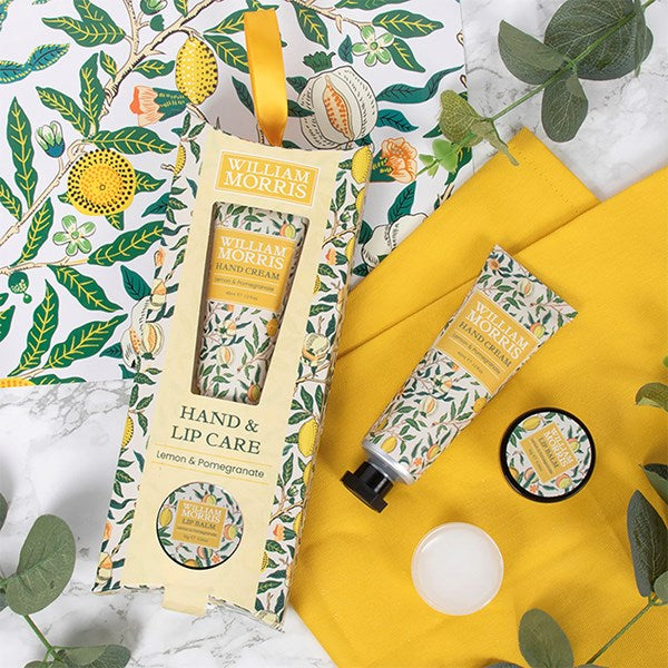 William Morris Hand & Lip Care Set - Lemon & Pomegranate
