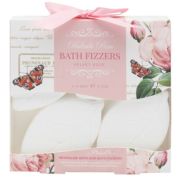 Velvet Rose Bath Fizzers – Luxury Rose-Scented Bath Treats