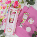 Floral Garland Hand Cream Lip Balm Gift Set For Mum