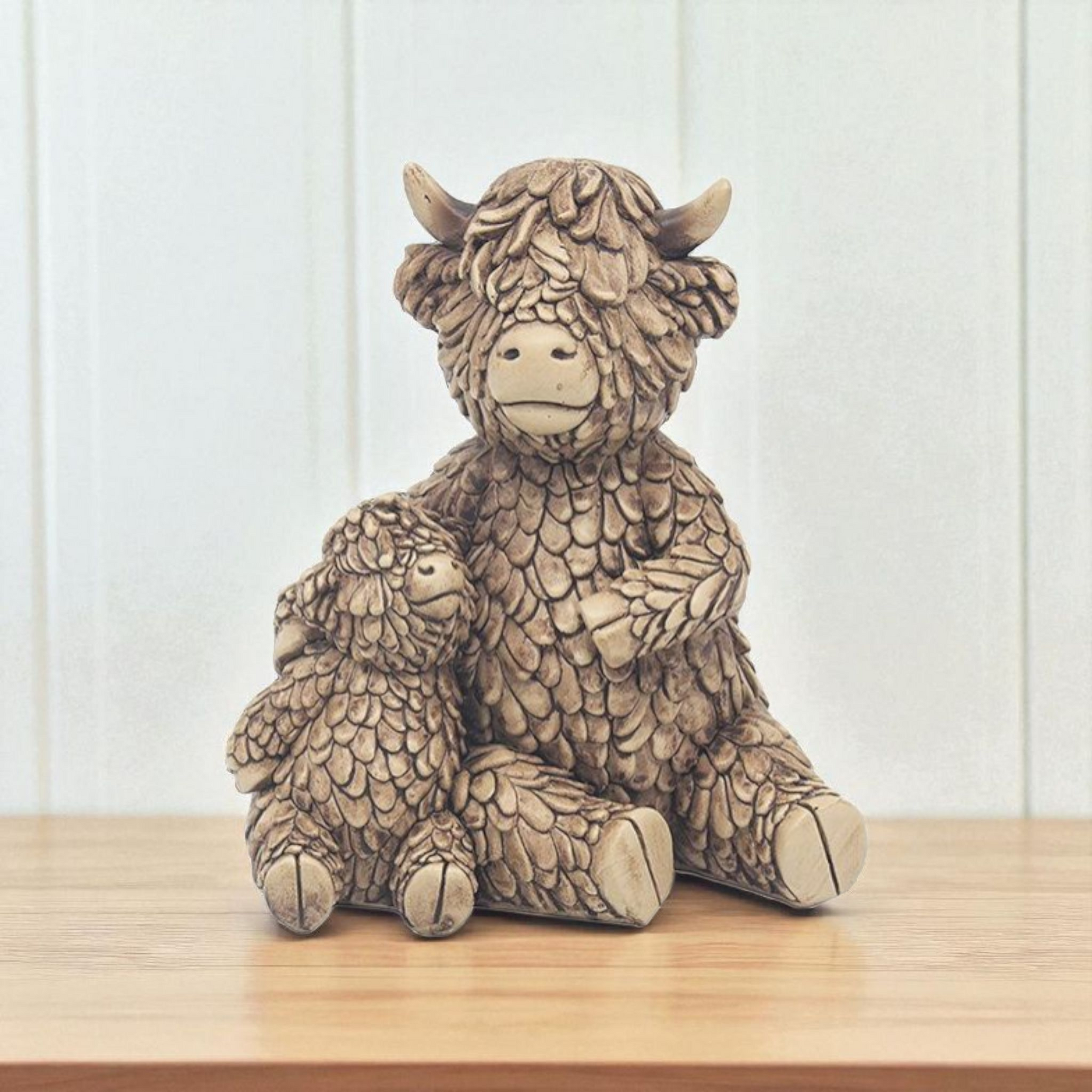 Hughie Highland Cow & Baby Sitting