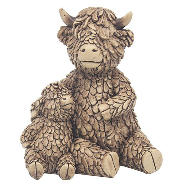 Hughie Highland Cow & Baby Sitting