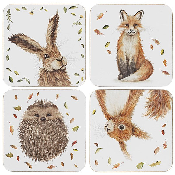 Clemency Bunn Wildlife Coasters Set of 4