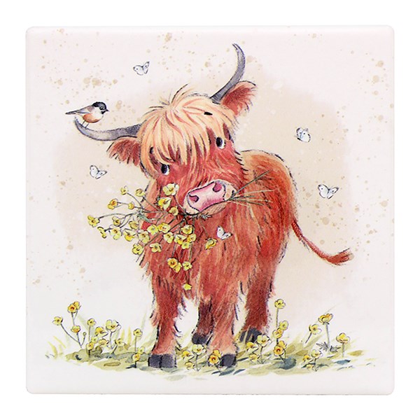 Paper Shed Coaster Highland Cow