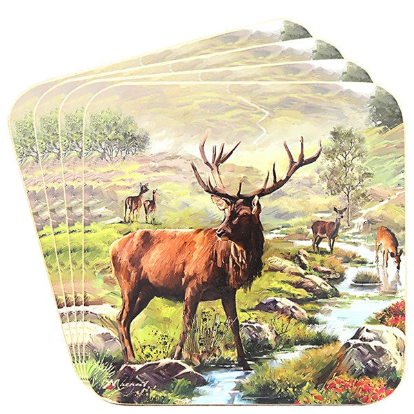 Highland Stag Set of 4 Coasters