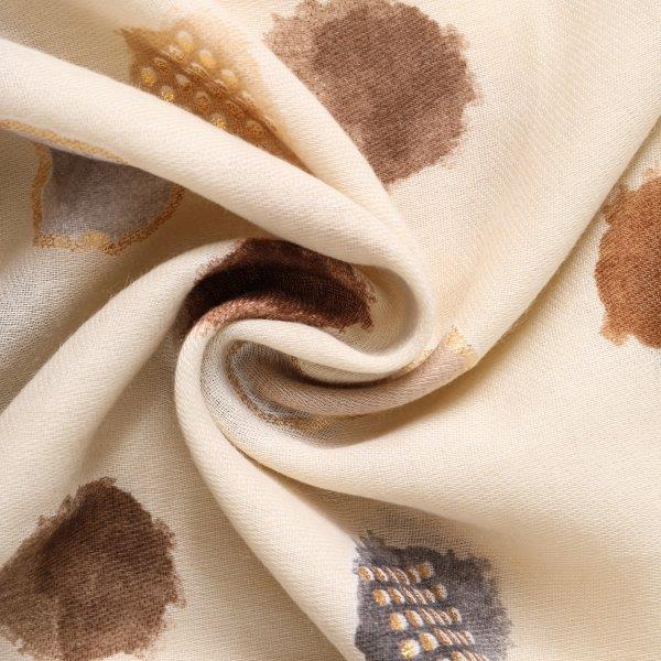 Polka Dot Scarf - Beige